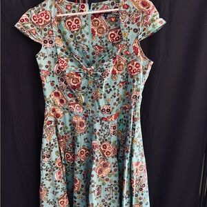 HELL BUNNY XL dress with skeletons